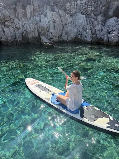 Datça koyunda paddle board keyfi